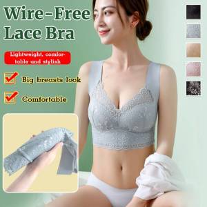 Bra Tipis Seksi Tanpa Kawat yang Dapat Disesuaikan Bra Ukuran Besar dengan Model Tank Top Bra yang Nyaman dan Ramping Tipis