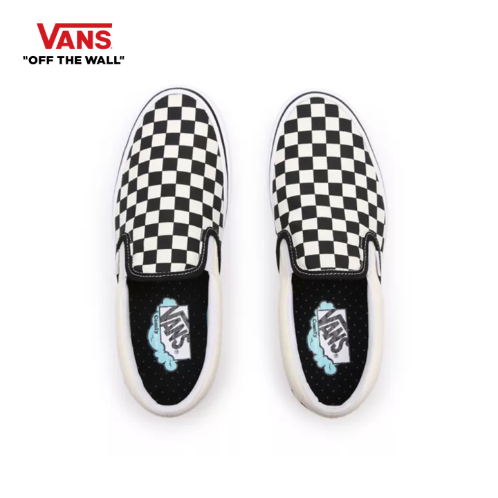 VANS COMFYCUSH SLIP-ON (CLASSIC) CHECKERBOARD/TRUE WHITE รองเท้า