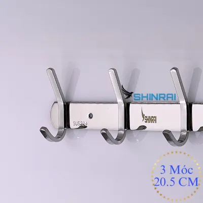 ( Móc Áo Đôi - Dán Tường ) Móc Treo Quần Áo Trên Dưới Móc Treo Đồ Đa Năng Nhà Tắm INOX SUS304 Tấm Đặc Siêu Dày