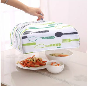 [SG SELLER] Large Size Food Covers Keep Warm Vegetable Cover Foldable Aluminum Foil Cover Dishes Insulation Kitchen Food Cover Nets Kitchen Tools