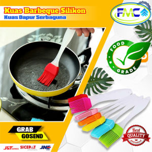Kuas Masak Tahan Panas Kuas Silikon Anti Panas Oles Bumbu Per 4pcs Bakar Kuas Dapur Mentega Adonan Serbaguna Multifungsi Praktis Murah Mudah di Cuci