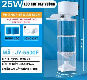 bộ lọc vuông đa năng - thiết bị hồ cá tạo oxi lọc phân tạo sóng nước.. hàng chính hãng