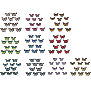 10Pcs Butterfly Iron on Patches Embroidered Butterfly Applique Sew on Repair Patches for Clothing Jackets Jeans Bag Hat