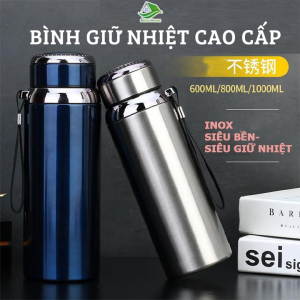 [MẪU MỚI - 1000 ML] Bình giữ nhiệt 1000 ml giữ nóng lạnh trên 15H Bình nhiệt Inox 304/316 Cao Cấp