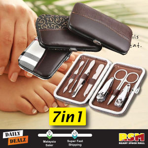 7in1 Nails Manicure & Pedicure Grooming Kit Nails Care Clipper Cuticle / Set Penjagaan Kuku