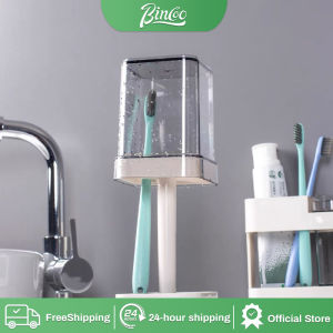 Multipurpose Toothbrush Holder With Cover Box Toothpaste Bracket  Bathroom Dustproof Toothbrush Holder