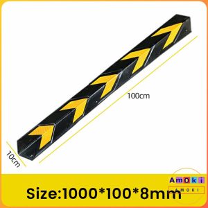 Amoki 80cm/100cm Rubber Corner Guard Reflectorized Corner Guard Parking For Edge Protector