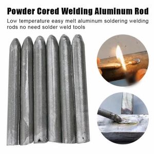 3/6Pcs Low Temperature Easy Melt Welding Rods for Copper Iron Stainless Steel Soldering Aluminum Repairing Holes Solder Rod Agent Kits Copper Aluminum Welding Rods