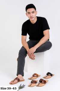 SANDAL TARUMPAH PRIA GESPER KULIT ASLI 100% SUPER ORIGINAL GARUT SUKAREGANG KEREN PREMIUM