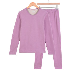 Plush and Thickened Brushed Thermal Underwear Set Womens Autumn Clothes and Autumn Trousers Mens Graphene Middle-aged and Elderly Slim Bottoming Shirt