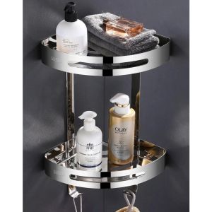 Kệ Góc Nhà Tắm 2 Tầng Inox 304 GI-HOME E02 - Tối Ưu Không Gian Chống Rỉ Sét 5 Năm