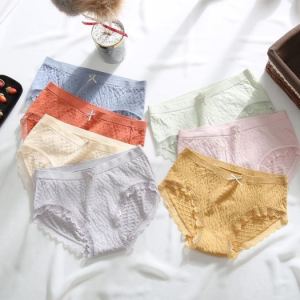 Quần lót cotton viền ren mặc mềm mịn thoải mái thoáng mát dễ chịu kiểu dáng basic - QL001 - Her Bra