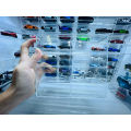 [Hanoi toys] Framework/Shelf/1:64 Model Car Display Box (with Dustproof Mica Cover) consists of 8 units, used for hot wheels/Minigt/Omica. 