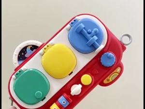 Montessori Busy Board 18+ Months Infant Baby Sensory Toys for Preschool Learning Life & Fine Motor Skills Kids Travel Activities Gift for Boys Girls 9 Functions