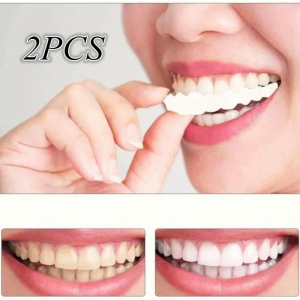 Best Seller 《Original》 Upper/Lower Fake Tooth Kit Laugh Veneers Teeth Temporary False Teeth Cover Denture Braces Perfect Smile Cosmetic Dental Tool