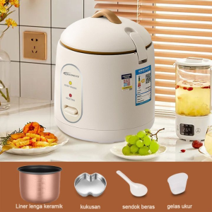 MAIMEITE Magic Com mini 0.8L Rice Cooker Panci anti lengket penanak nasi Penanak Nasi Kecil Low