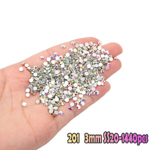 Ready Stock Hot Stamping Diamonds Ironing Diamonds For Clothes Crystal AB Hot Back Glass