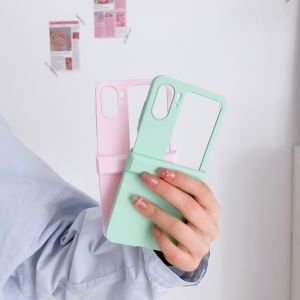 Hard Case Oppo Find N2 Flip Silikon Liquid Silica Gel Dengan Atau Tanpa Engsel / Hinge Macaron Candy