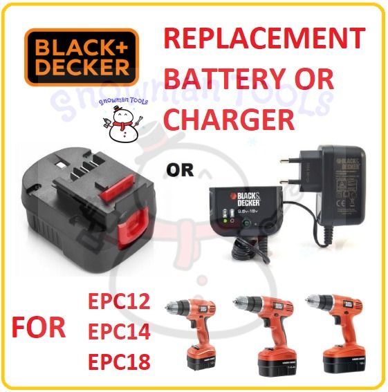 Black and decker drill replacement online battery