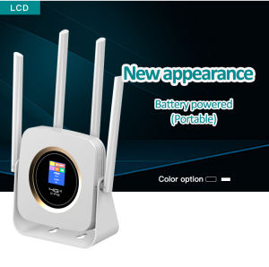 TianJie 4G Lte Router Sim CPE 4G Modem Mobile Hotspot Wireless Wifi Broadband 4 Wifi Antenna with 3000mAh Battery