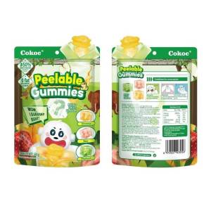60G COKOC PEELABLE GUMMIES MIXED FRUIT / SODA (sung)