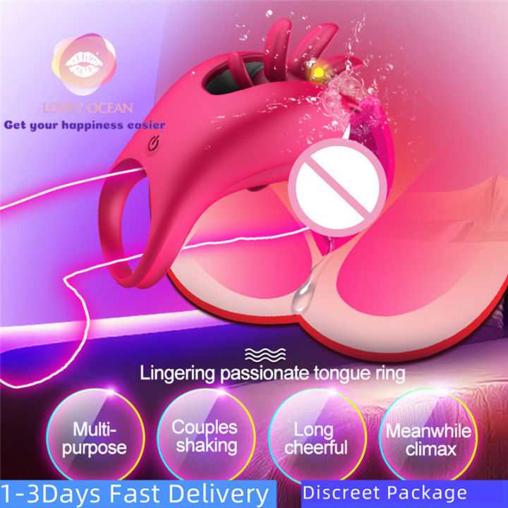 Rotation Oral Tongue Licking Penis Vibrating Ring G-spot Massage Vagina Stimulate Vibrator Sex Toys for Couples | Lazada PH Rotation Oral Tongue Licking Penis Vibrating Ring G-spot Massage Vagina Stimulate Vibrator Sex Toys for Couples | Lazada PH