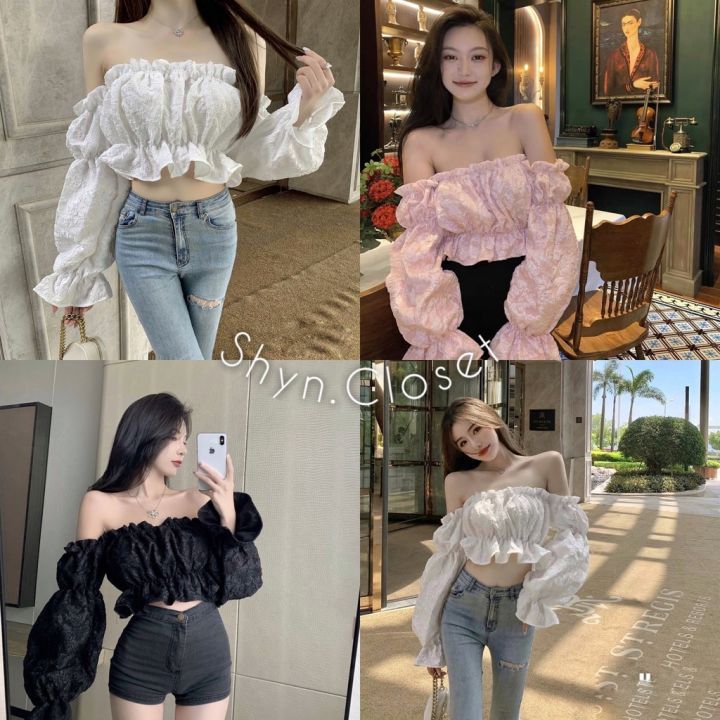 Thẩm mỹ “Coquette”: Vì sao những chiếc áo trễ vai bèo nhún lại thống trị tủ đồ của Gen Z?
