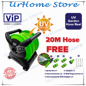 ViP Stackable Garden Hose Reel Set 20Meter 15Meter with wall mounting UV Garden Hose Roller