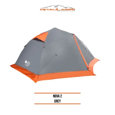Dhaulagiri - Tenda Hiking 2 Orang - Tent Nova 2 - Tenda Double Layer Waterproof PU 3000mm Sudah Alloy