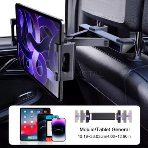 SEAMETAL 360 Degree Rotation Car Phone Holder Car Headrest Bracket Tablet Holder For 4-12.9 Inch Cellphone