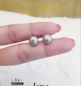 Anting Boba Titanium Silver Xds76