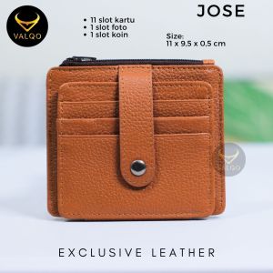 [VALQO] JOSE Dompet kartu Kulit Sapi Dompet Kecil Mini Dompet Wanita Dompet Pria