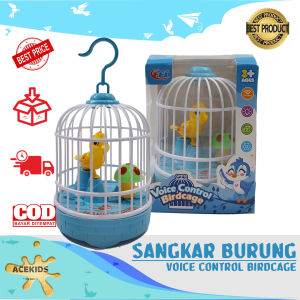 Mainan Burung Kicau Dalam Sangkar Sensor Suara Mainan Anak Murah Original - FU1138 | Acekids
