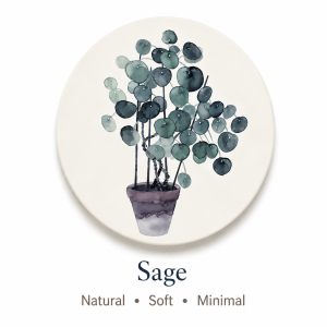 Nordic Botanical Diatomite Coaster Absorbent Cup Mat Minimalist Table Decor Round Coaster Set