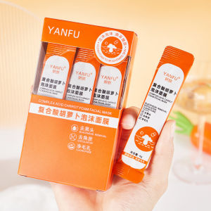 [Dùng thử] MẶT NẠ SỦI BỌT CÀ RỐT 1 GÓI - Mặt Nạ Cà Rốt Sủi Bọt Thải Độc  Mặt Nạ Sủi Bọt Sáng Mịn Da