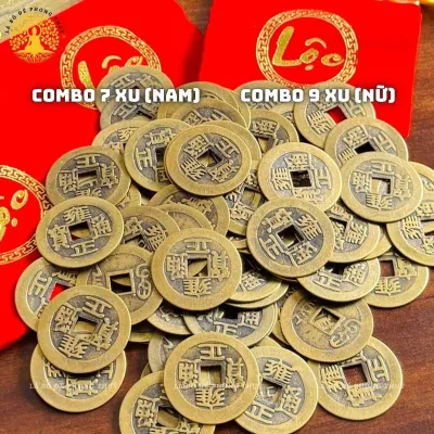 053 [TẶNG TÚI NHUNG LỘC] Đồng Xu Âm Dương Ngũ Đế Cổ Đã Khai Quang Xin Lộc Bình An May Mắn Decor Phong Thuỷ Cho Nam Nữ