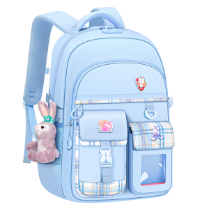 Balo Nữ Balo Học Sinh Tặng Kèm Gấu Bông và Gim cài Có 2 size 40cm và 46cm phù hợp các cấp