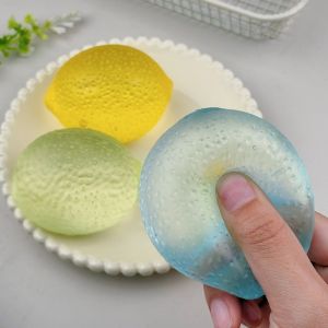 NAELIN Slow Rebound Maltose Lemon Stress Relief Ball Non-stick Soft Novelty Prank Toy Creative Funny Fidget Toys Party Gifts