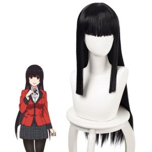 Anime Kakegurui Jabami Yumeko Cosplay Costume Compulsive Gambler Japanese Girls School Uniform JK Uniform Women Halloween Costumes Wig