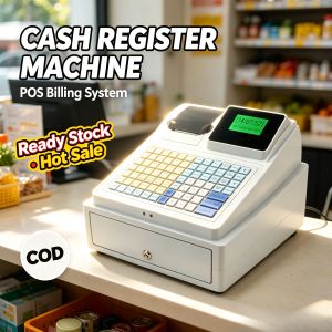C50 English Version Dual Screen Cash Register with Built-in Printer & UV Counterfeit Detection | For Supermarkets & Convenience Stores