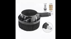btnx Water Supply Brush Head Attachment for Home Pressure Washers - 1/4" Quick Connect Rotating Round Brush T2Y7B