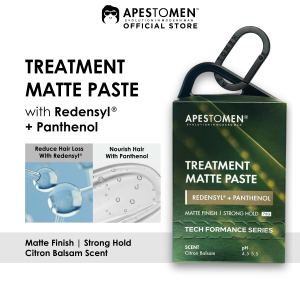 Apestomen Treatment Matte Paste With Redensyl + Panthenol | Fuller Healthier Hair Reduce Hair Loss & No Hair Tugging