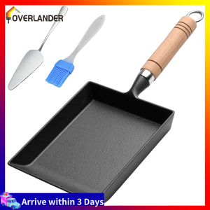 Cast Iron Egg Frying Pan Non-Stick Tamagoyaki Pan Pancake Kitchen Pot Maker Thickened Omelette Tamagoyaki Frying Pan
