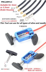 Bicycle Oil Needle Inserting Tool Olive and Insert Installer Hydraulic Maintenance Cycling Brake Tools Cable Jagwire