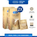 Durex Ultra Thin Invisible Condom Extra Sensitive Real Feel Condoms 10s(Set of 2 - 20 Condoms). 