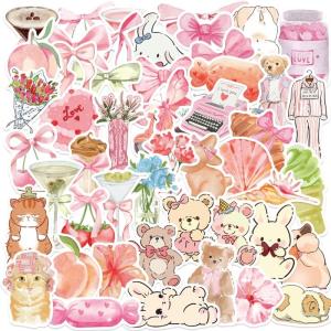 50Pieces Cartoon Sticker Water Resistant Sticker for Scrapbooking Notebook Journal Phone Case Children Reward Sticker