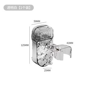 AE Electroplated suction cup hair dryer holder no-drill movable storage rack traceless storage for bathroom suction cup type