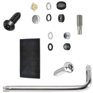 Rustproof Universal License Plate Fastener System Corrosion Resistant Stainless Steel Complete Installation Accessories