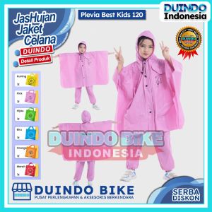 Duindo - Jas Hujan Anak Plevia Best Kids 120 Ponco Lengan Celana