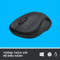 Chuột không dây Logitech M220 Silent giảm ồn - USB 2.4GHz, pin 18 tháng, thiết kế thuận 2 tay, phù hợp PC/ Laptop.